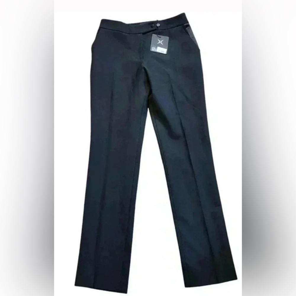 GSTQ Satin Tuxedo Pants in Classic Black
